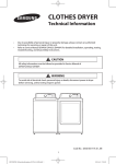 Samsung DV422 Technical information