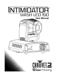 Chauvet Intimidator Wash LED 150 User manual