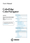 Eizo ColorNavigator User`s manual
