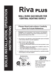 QUINCY HYDRONIC TECHNOLOGY Riva FP Installation manual