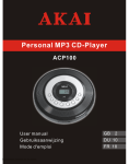 Akai ACP100 User manual