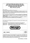 DeLonghi DGHS70 Instruction manual