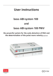 boso ABI-system 100 Technical data