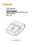 BIXOLON SPP-R200II User`s manual