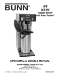Bunn ICBB Service manual