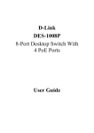 D-Link DES-1008P User guide