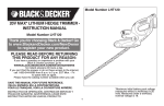 Black & Decker LHT120 Instruction manual