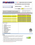Alen AMS09 9000 BTU AND 14.5 SEER Service manual
