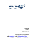 VWR International 1400E Specifications