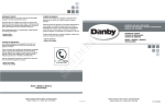 Danby DBC039A1BDB Operating instructions