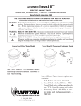 Raritan Crown Head II Specifications