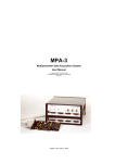 scope MPA3 User manual
