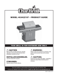 Char-Broil 463422107 Product guide