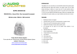Audio Unlimited SPK-ROCK2 User manual