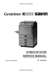 Savin SDC103A Service manual