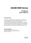 Advantech I/O Module 5000 Series User`s manual