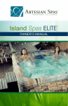 May Manufacturing Island spas Owner`s manual