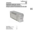 Velleman UPS600N1 User manual