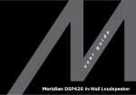 Meridian DSP420 User guide