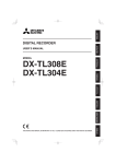 Mitsubishi Electric DX-TL308E User`s manual