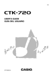 Casio CTK-50 User`s guide