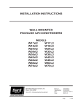 Bard Q36A1 Installationair conditioner Specifications