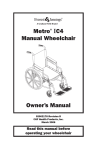 E&J METRO IC4 Owner`s manual