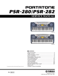 Yamaha PSR-140 Service manual