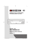ZENEC ZE-050DVD Instruction manual