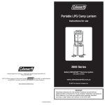 Coleman 2600 Series Instruction manual