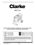 Clarke Bext-100H Operator`s manual
