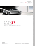 Audi 2012 A7 Specifications