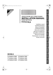 Daikin FTXG25JV1BS Installation manual