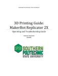 MakerBot Replicator 2x Troubleshooting guide