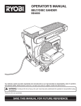 Ryobi BD4600 Operator`s manual