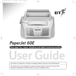 BT PAPERJET 60 User guide