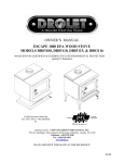 Drolet Escape 1800 Owner`s manual
