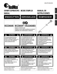 RedMax BCZ2650S Operator`s manual