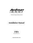 Avital AviStart 3000 Installation manual