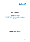 BEC 6300VNL User manual