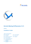 ACRONIS BACKUP AND RECOVERY 10 - UPGRADING TO STAND-ALONE EDITIONS Installation guide
