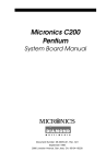 Micronics 60/66MHz Technical information