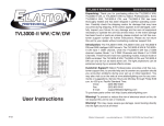 Elation TVL3000-II CW User manual