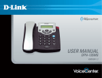 D-Link DPH-125MS - VoiceCenter VoIP Phone User manual