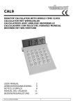 Velleman CAL9 User manual