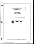 Clear-Com PS-10K Operating instructions