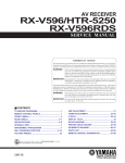 Yamaha HTR-5250 Service manual