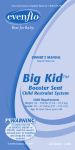 Evenflo Big Kid Owner`s manual