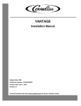 Cornelius VANTAGE POST-MIX DISPENSER Installation manual