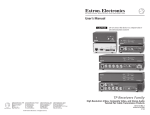 Extron electronics TP Receiver User`s manual